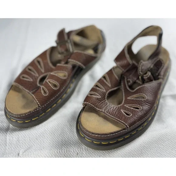 Brown Sandals Castillo Leather Sandals Dr Martens Martens Shoes Dr